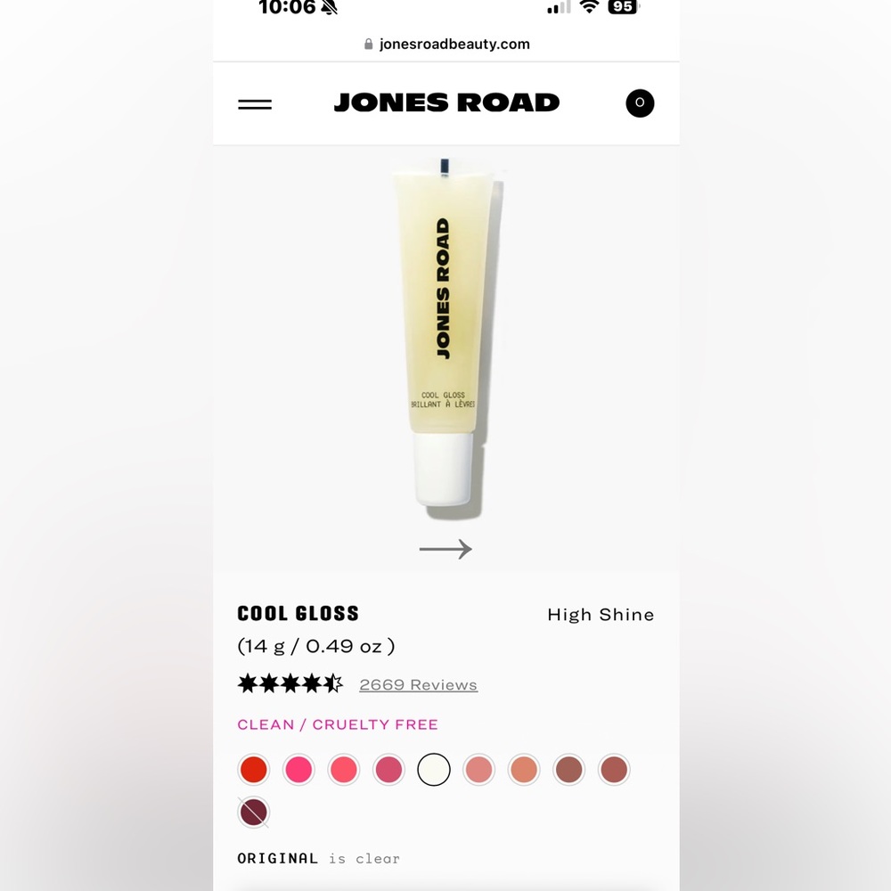 Jones Road cool gloss